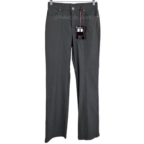 SIMON CHANG DENIM Tummy Control Micro Twill Straight Leg Pant Size 2 NWT - Picture 3 of 12
